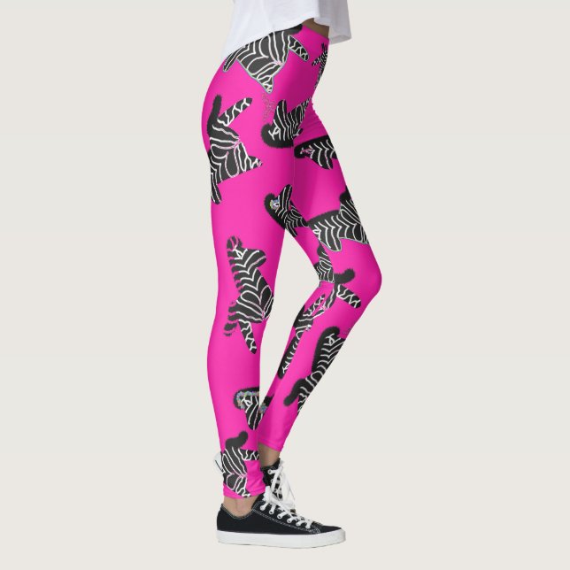 Legging Modern wild pink zebra (Direita)