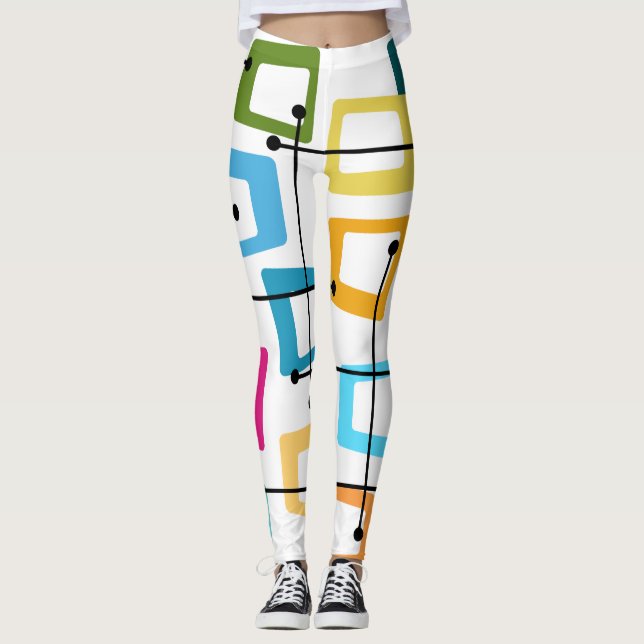 Legging Moderno do século Médio Atômica (Frente)