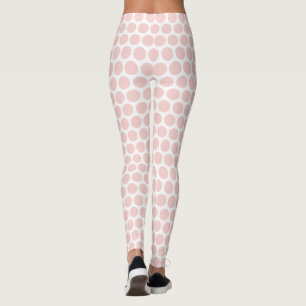 Legging Moderno Elegante Blush Cor Rosa E Branca