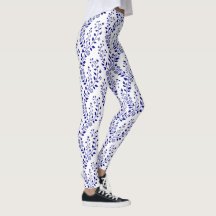Moderno Minimalista Azul Marinho Branco Floral