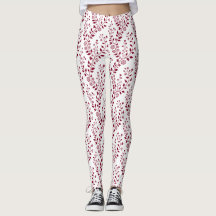 Moderno Minimalista Floral Vermelho Burgundy Branc