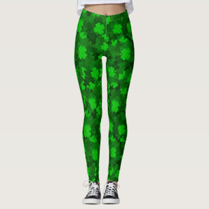 Legging Moderno Quatro Folhas Folheto