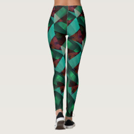 Legging Moderno - Verde - Marrom - Muito legal