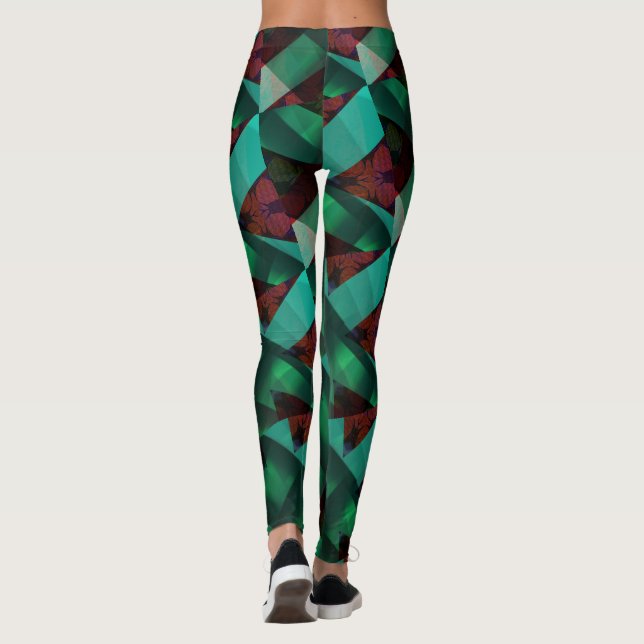 Legging Moderno - Verde - Marrom - Muito legal (Verso)