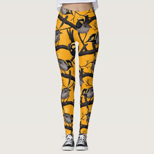 Legging Moinhos de fada em amarelo (Frente)