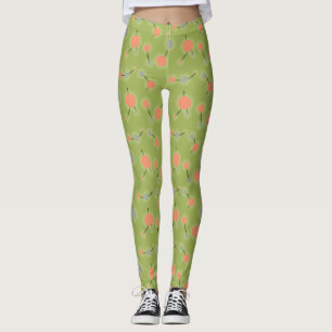 Legging Moléculas Pequenas Retron-Play Verde-Pêssego Unive