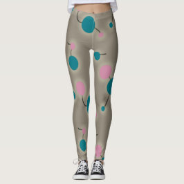 Legging Moléculas Retro Grandes Retrorísticas Universo Azu