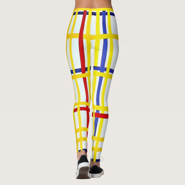 Legging Mondrian - Nova Iorque I, abstrato (Verso)