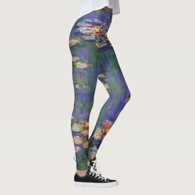 Legging Monet Water Lily - Pintura de plataforma (Direita)