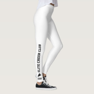 Legging Monograma Cheerleading feito sob encomenda do nome