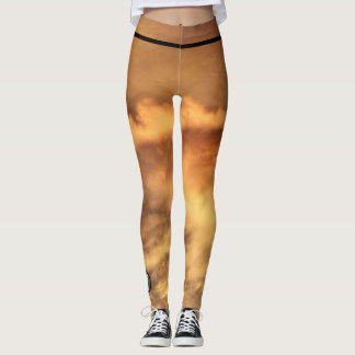 Legging MONOGRAMA DE Legendas Personalizadas E NUVENS DOUR