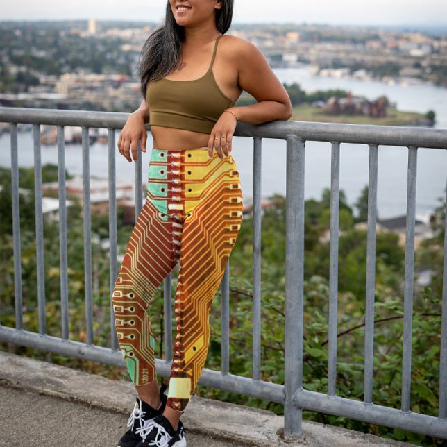 Legging Monograma legal de Monograma Monótico Único Retroa (Criador carregado)