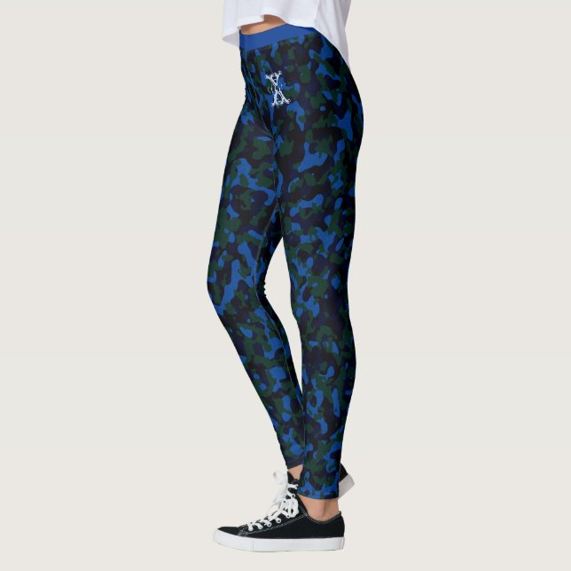 Legging Monograma Personalizado de Padrão de Camuflagem Ch (Esquerda)