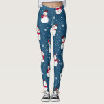 LEGGING MONOGRAMA PERSONALIZÁVEL DO CHRISTMAS WINTER SNOWM<br><div class="desc">Adicione alguma exclusividade e diversão à sua experiência diária através deste design único e moderno. Divirta-se com esta design e muito amor.</div>