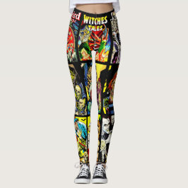 Legging monstro criaturas bruxas zumbis arte de terror