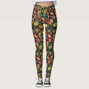 Legging Monstro de Grafite Eek Preto Halloween (1)