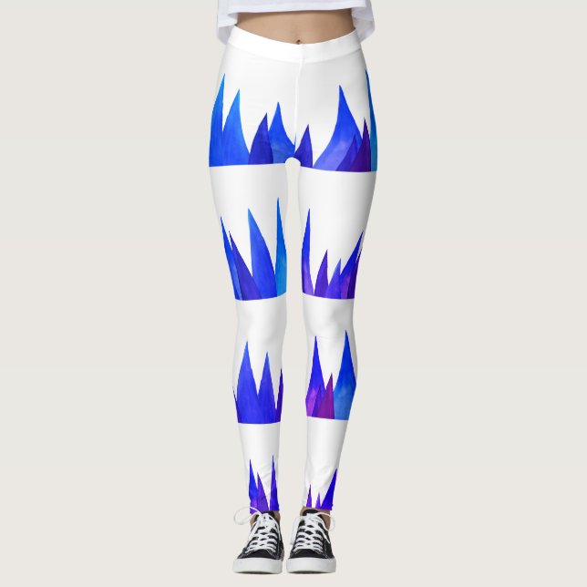 Legging Montanhas azuis, Abstrato (Frente)