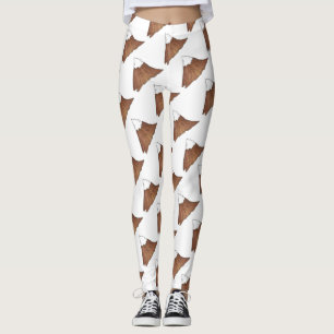 Legging Montanhas de Pico de Montanha Snowy Subindo ao Ext