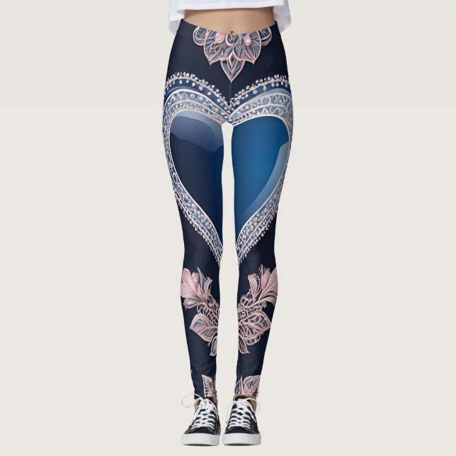 Legging Moon Hearted AI art (Frente)
