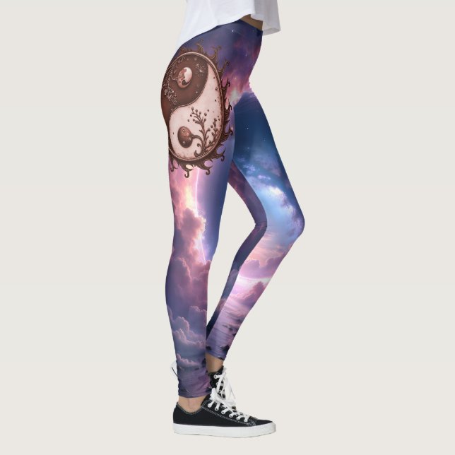Legging Moonlit Balance – Yin Yang of Eternal Light.  (Direita)