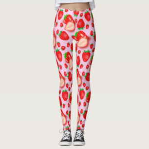 Legging Morango Rosa