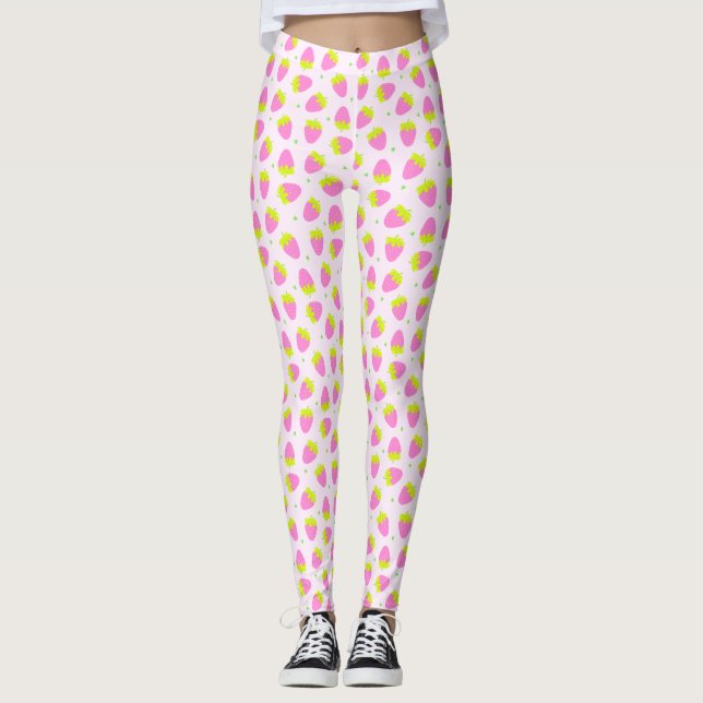 Legging Morango Rosa (Frente)