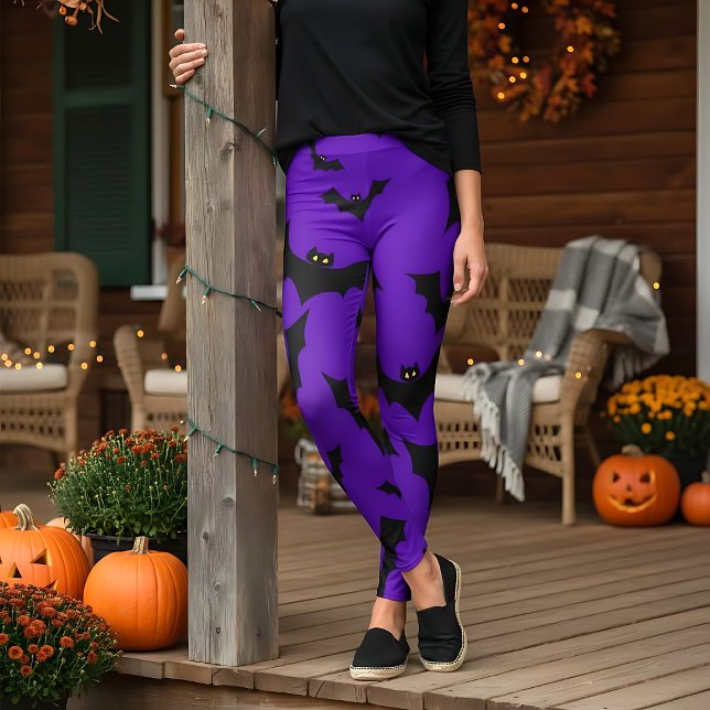 Legging Morcegos de Halloween (Criador carregado)