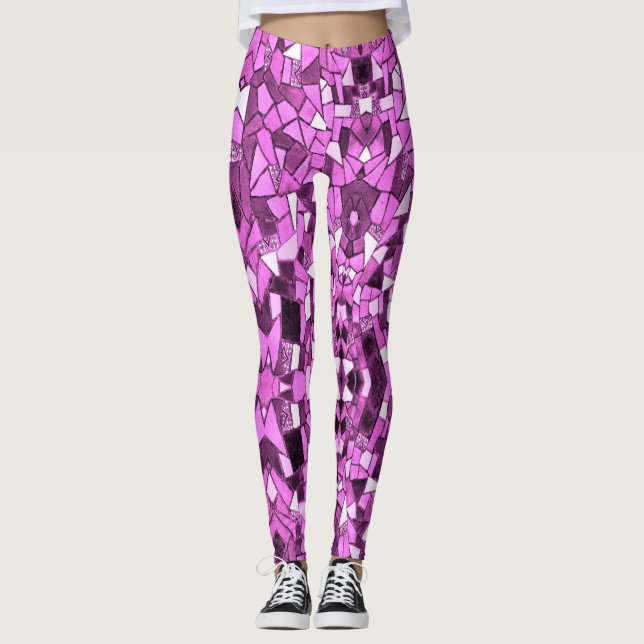 Legging Mosaic Love - Power yoga Ir (Frente)