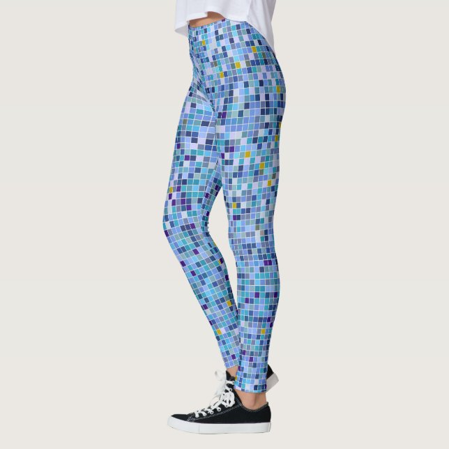 Legging Mosaico azul (Esquerda)