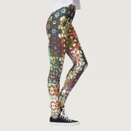 Legging Mosaico caleidoscópio opaco, de cor variável