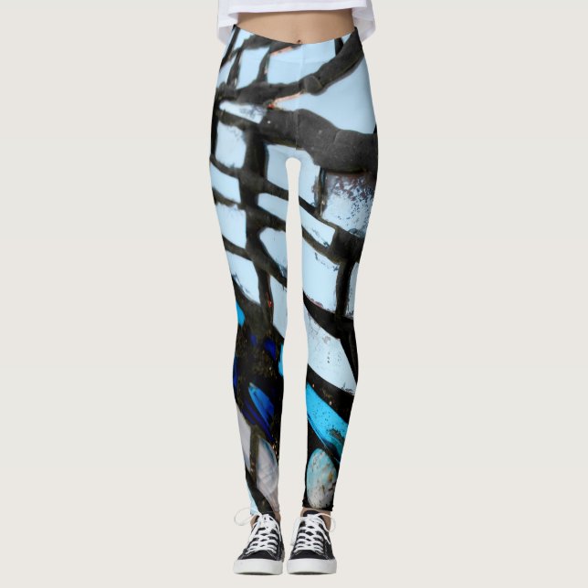 Legging Mosaico Espelho Abstrato  (Frente)