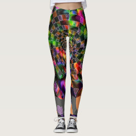 Legging Mosaico Espiral Psicodélico