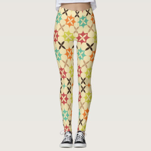 Legging Mosaico Floral abstrato