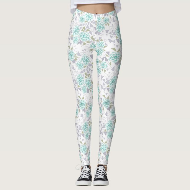 Legging Mosaico, flores (Frente)