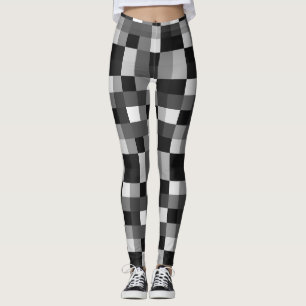 Legging Mosaico Gingham Negro