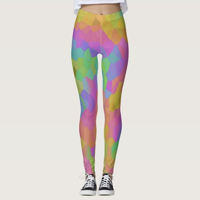 Legging Mosaicos do Rainbow Oil (Frente)