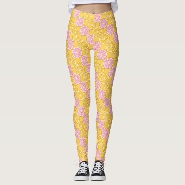 Legging Mostarda de Verão Laranja (Frente)