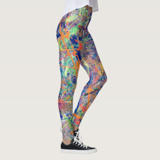 Legging Mostras de arte originais grande lite preto