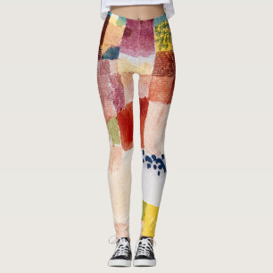 Legging Motif de Hammamet por Paul Klee, Abstrato Art