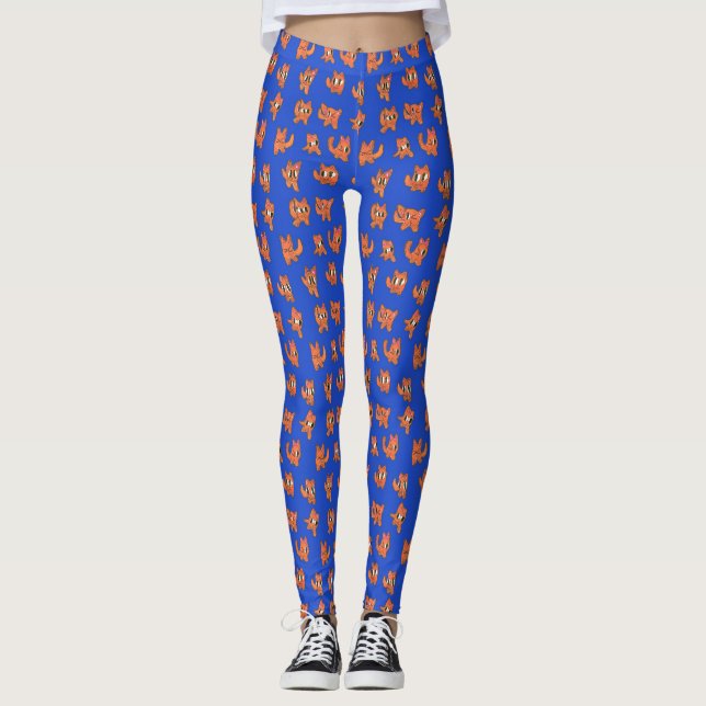 Legging Motif de monstros esquentados e bonitos (Frente)