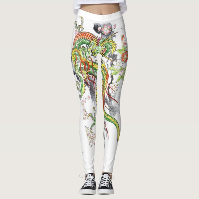 legging motif dragon chinois (Frente)