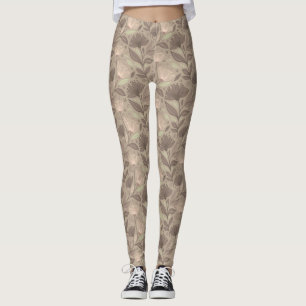 Legging Motivo Floral Geométrico Escandinavo