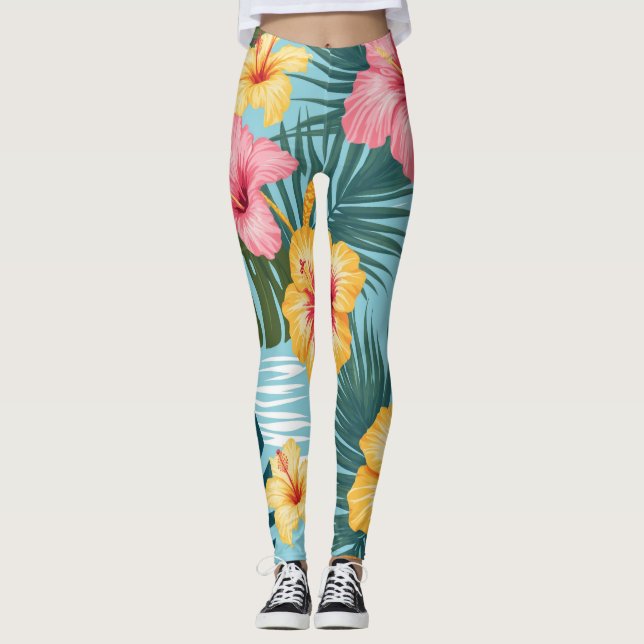 Legging Motivos tropicais (Frente)