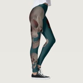 Legging Muita gargalhada de crânios humanos