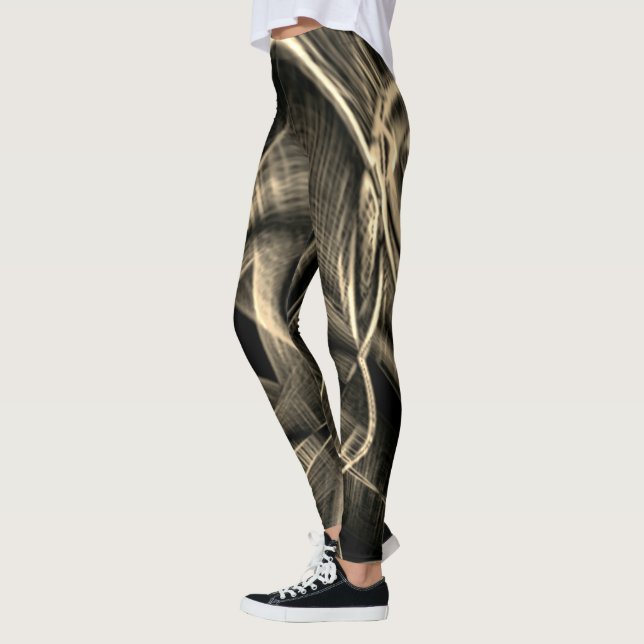 Legging Muito torcido, parecido com pínus queimados com en (Esquerda)