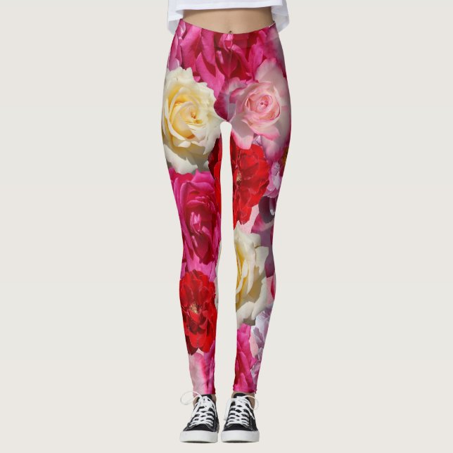 legging muitos rosas (Frente)