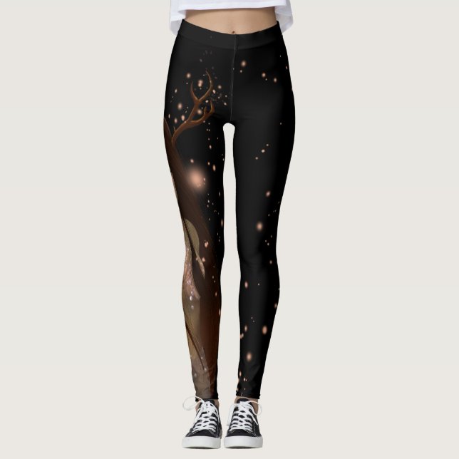 Legging Mulher 2018 dos cervos (Frente)