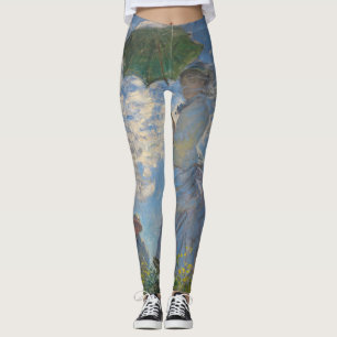 Legging Mulher com Parasol Paisagem Francesa