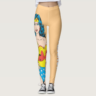 Legging Mulher Maravilha Dose de Vintage com Laço