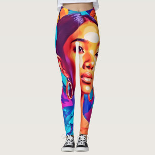 Legging Mulheres Coloridas Arte Dada